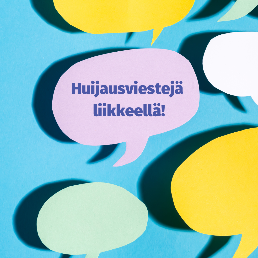 Puhekupla, jossa lukee "huijausviestejä liikkeellä".